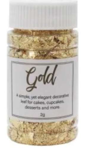 Gold leaf Flakes 2G - Click Image to Close